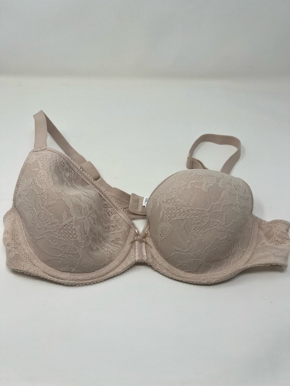 Wacoal Sz 38B Women's Beige Lace Finesse T-Shirt Bra
